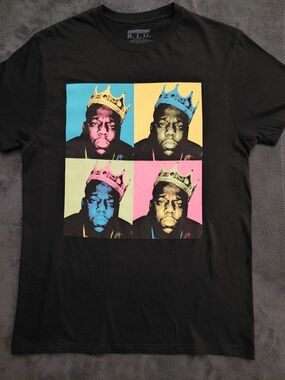 Black Short-Sleeve Pop Art Graphic Tee